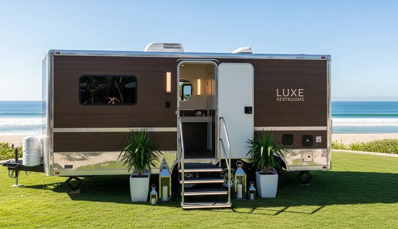 Luxury Restroom Trailer Rentals Irving TX